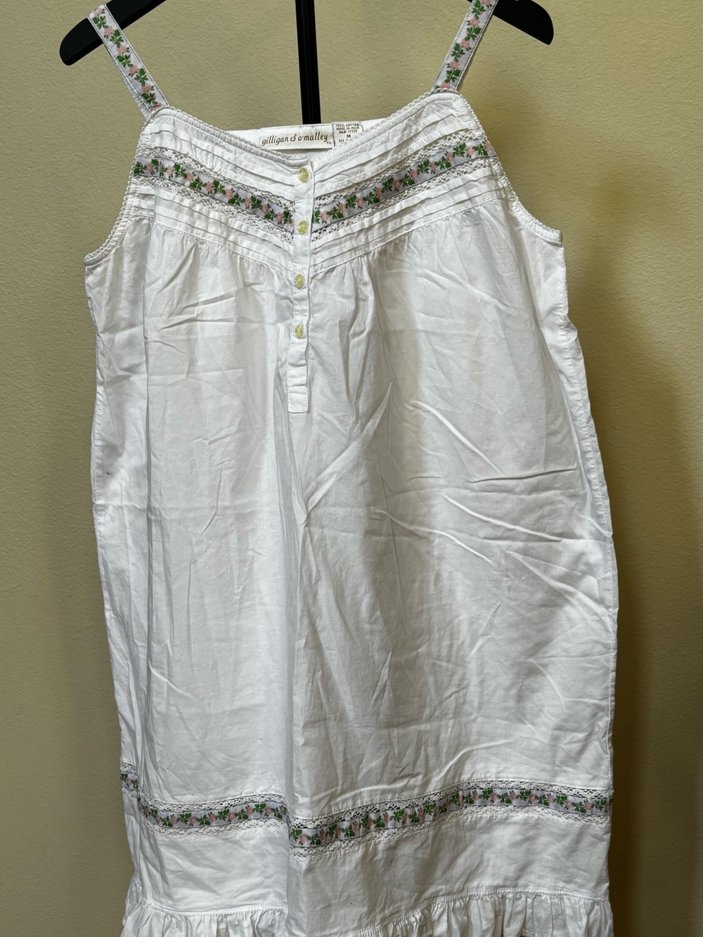Gilligan & O'Malley versatile White Cotton Sun/pajama dress